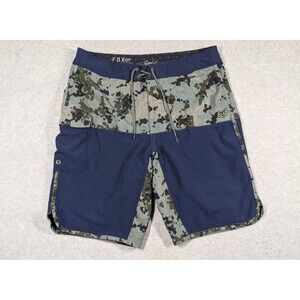 Fox Head‎ Men Shorts 33x10 Boardshorts Chippa Wilson Camo Solid Surf Swim